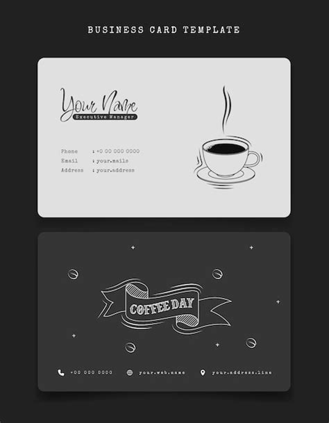 Premium Vector | Business card or ID card template for Coffee shop employee identity in white ...