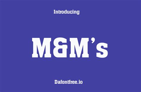 M&M’s Logo Font - Dafont Free