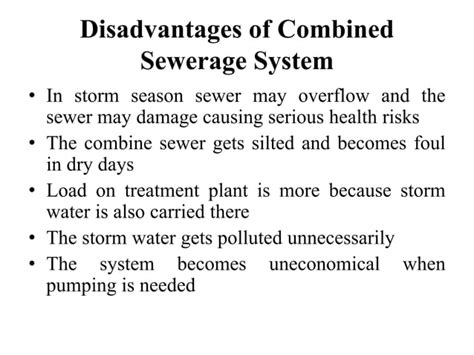 Collection of sewage, Types,Components & Layout