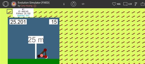 First time breaking 25m on Evolution Simulator! : r/carykh