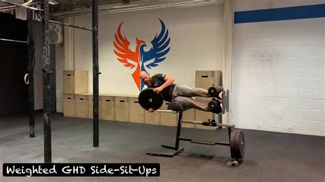 Weighted GHD Side-Sit-Ups - YouTube