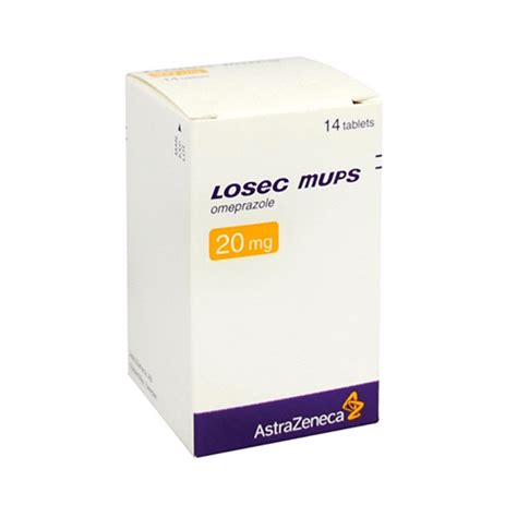 Losec Mups 20Mg | 14Tab | Adam Pharmacies