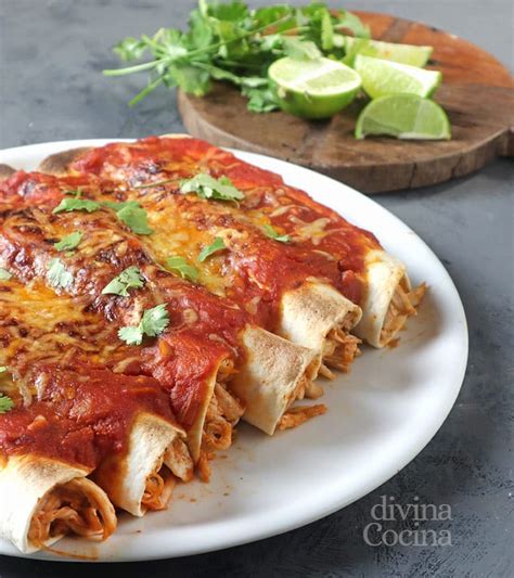 Top 61+ imagen enchiladas de pollo receta facil - Abzlocal.mx