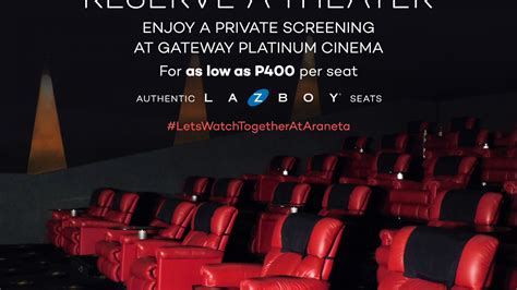 Experience a luxurious private screening at Gateway Platinum Cinema ...