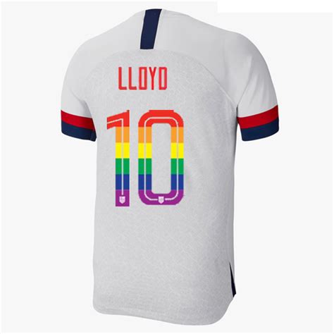 19/20 Carli Lloyd Home Men's USA Soccer Jersey PRIDE For Sale