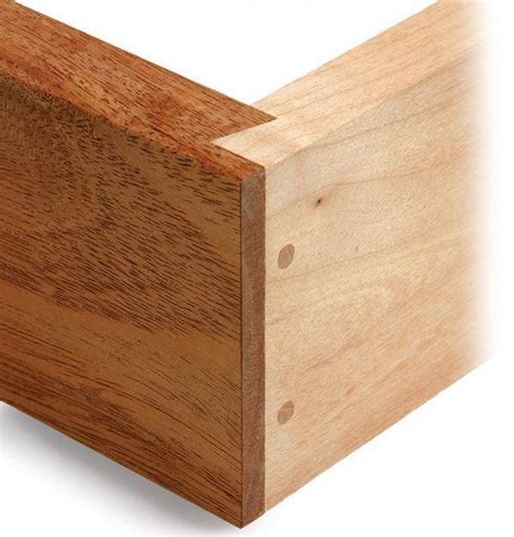 Rabbeted Dovetail Joint - is a half-version of a sliding dovetail reinforced with dowels. by ...