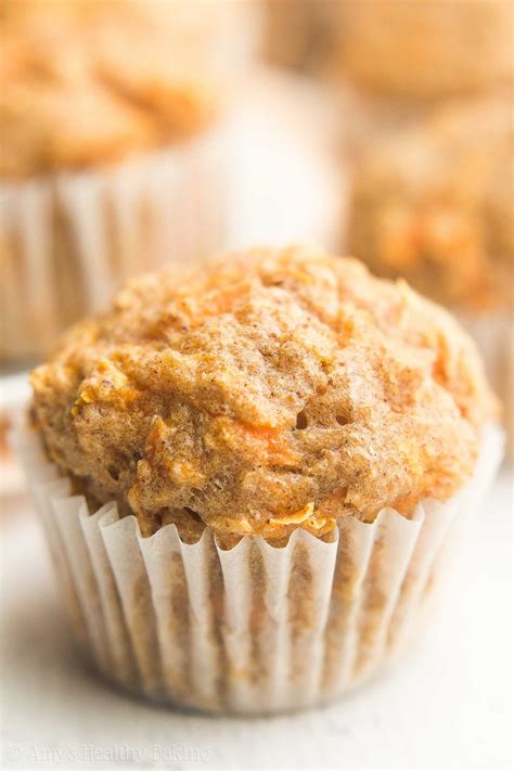 Healthy Carrot Cake Mini Muffins | Amy's Healthy Baking