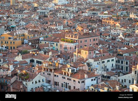 Aerial view of Venice rooftops before sunset, Italy Stock Photo - Alamy