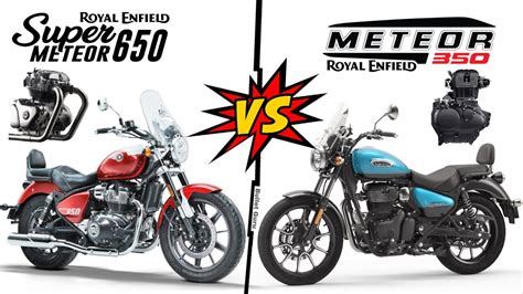 Royal Enfield Super Meteor 650 Vs Meteor 350 - Major Difference Comparison🔥 - YouTube