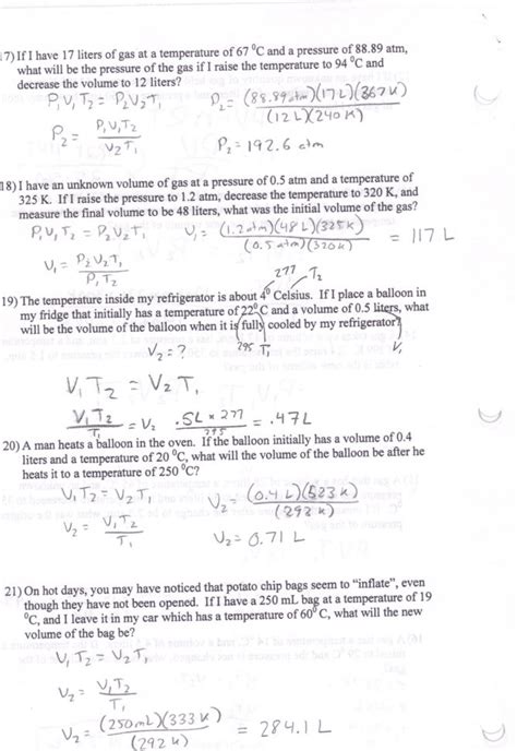 Charles Law Worksheet Answer Key — db-excel.com