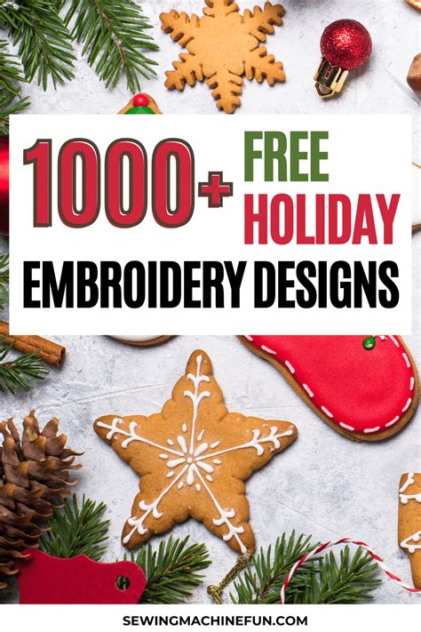 500+ FREE Christmas Machine Embroidery Designs