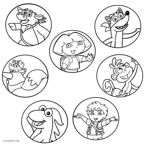 Gambar Free Printable Dora Coloring Pages Kids Cool2bkids Christmas di ...