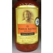 Mario Batali Pasta Sauce, Tomato Basil: Calories, Nutrition Analysis & More | Fooducate