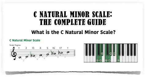 C Natural Minor Scale - The Complete Guide - Piano With Jonny