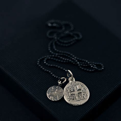 Mens Pieces Of Eight Pirate Necklace By J&S Jewellery ...