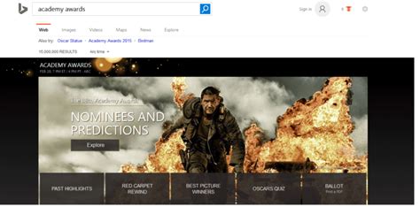 Bing Rolls Out Red Carpet For The Oscars With Its “Academy Awards Experience” - Latest News ...