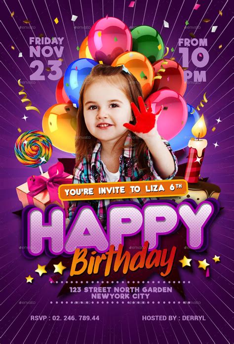 Baby Birthday Invitation - 17+ Examples, Illustrator, Word, Pages ...