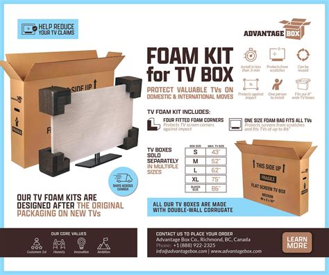 TV Box Foam Kit – Advantage Box Company Limited