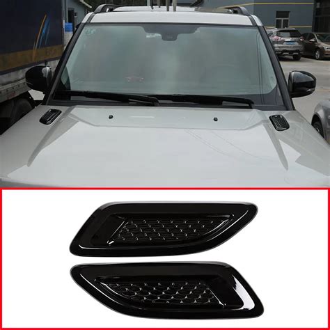 2pcs Car Accessories For Land Rover Discovery Sport LR4 For Range Rover Evoque Vogue Hood Air ...