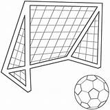 Pallone Da calcio E Porta Immagini Per I Bambini  Disegni colorare sketch template