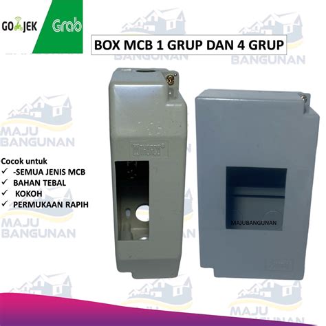 Jual BOX MCB 1 GRUP / Box MCB 1 - 4 Group Outbow Tempel Box MCB 3P OB Abu / Box Mcb 4 grup ...