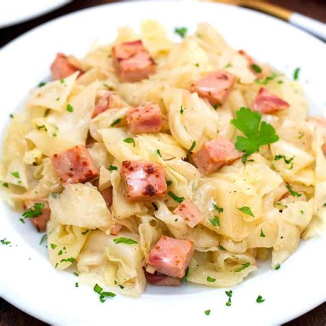 Fried Cabbage and Ham - 30 minutes meals