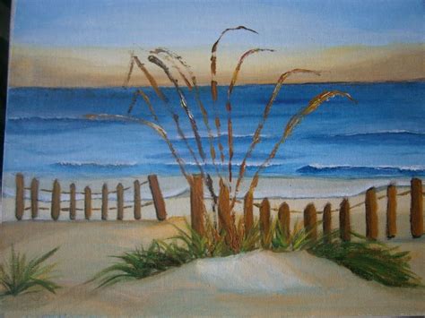 Beach Scene Acrylic Painting at PaintingValley.com | Explore collection of Beach Scene Acrylic ...