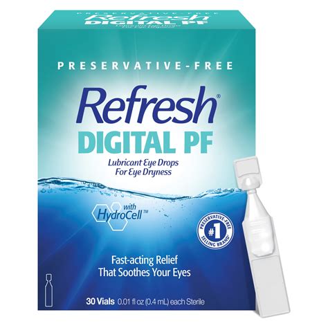 Refresh Digital PF Preservative-Free Non-Preserved Tears, 30 Single-Use ...