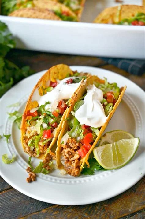 Baked Chicken Tacos {Easy Recipe}- Butter Your Biscuit