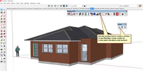 3D model Section cut fills in Sketchup and PlusSpec – PlusSpec