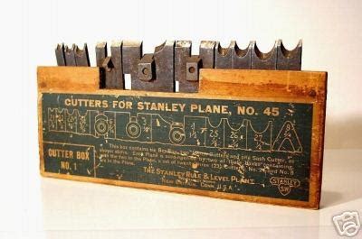 Stanley No.45 Plane Cutter Blades FullSet+Orig Box MINT | #18786776