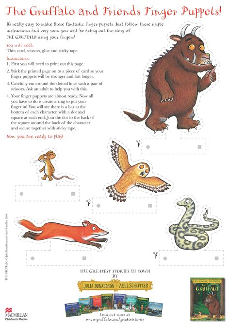 Activities page 1 of 10 - The Gruffalo