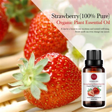 30ML Strawberry Essential Oil 100% Pure Strawberry Oil for Diffuser Me ...