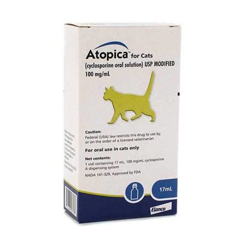 Atopica Allergic Dermatitis Relief for Cats | Pure Life Pharmacy | Alabama