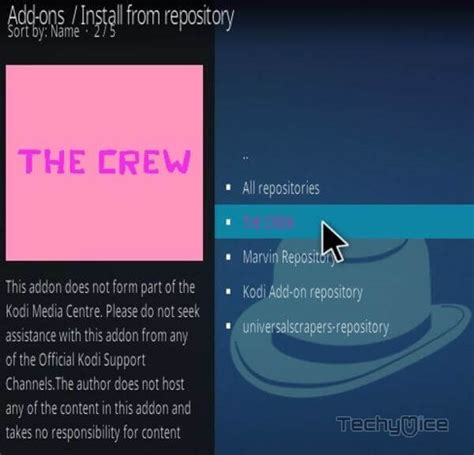 How to Install The Crew Kodi Addon in 2024? - TechyMice