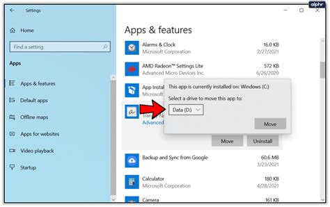 How to Change the Install Folder Location for Windows 10 Apps