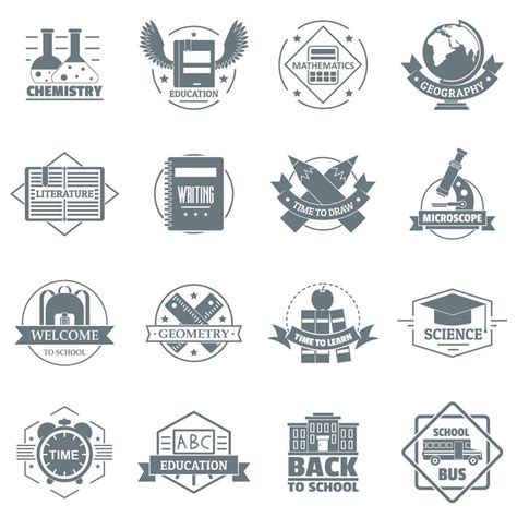 Credit logo icons set, simple style 8997283 Vector Art at Vecteezy