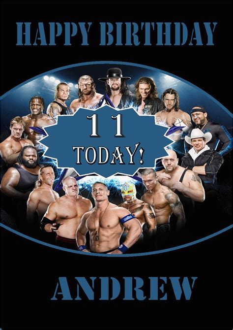 Wwe Wrestling Birthday Cards Wwe Wrestling Birthday Cards Party Invitations Ideas | BirthdayBuzz