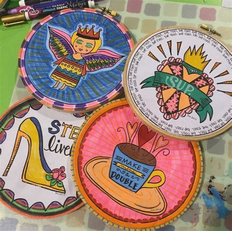 Free embroidery patterns (or for coloring!) - The Crafty Chica