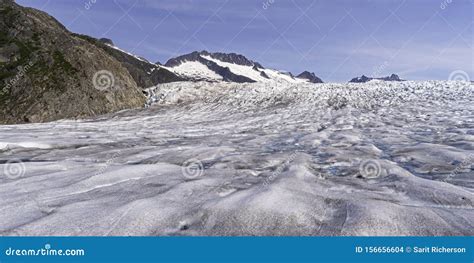 Aerial View of Mendenhall Glacier Near Juneau in Alaska Stock Photo - Image of glacier ...