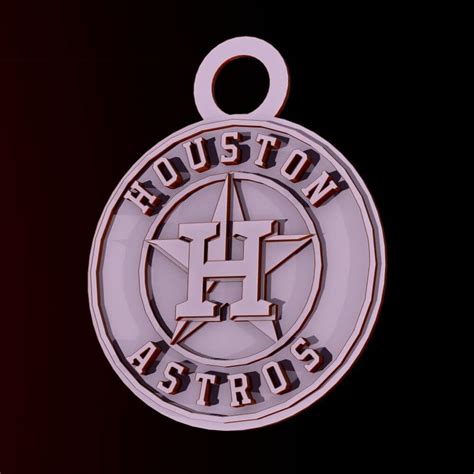 Mlb Houston Astros Keychan Logo Printable - 3D Print Model by danyelon