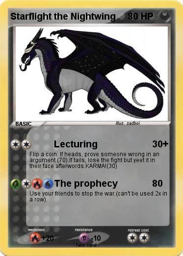 Pokémon Starflight the Nightwing - Lecturing - My Pokemon Card