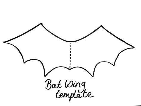 Printable Bat Wing Template