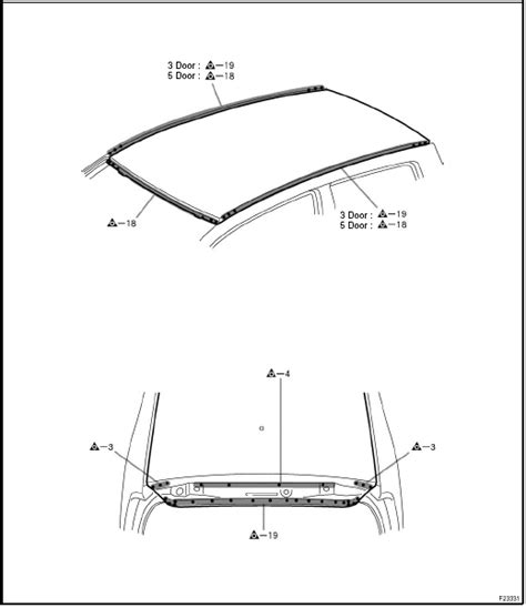 Toyota Yaris: Roof panel (ASSY): Hatchback - BODY PANEL REPLACEMENT - Toyota Yaris XP90 2005 ...