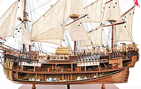 HMS Bark Endeavour Cutaway Wooden Tall Ship Model 37" Fully Assembled New | eBay