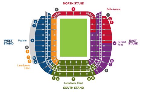 Aviva Stadium Seating Plan - Seating plans of Sport arenas around the World