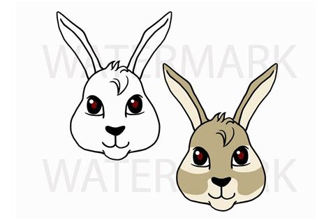 Rabbit Head Drawing at GetDrawings | Free download