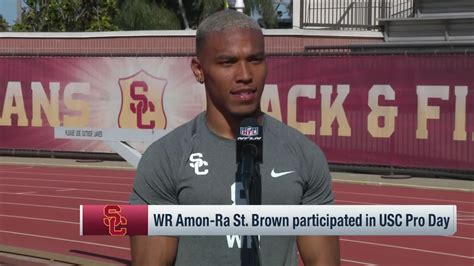 USC WR Amon-Ra St. Brown evaluates his pro day performance