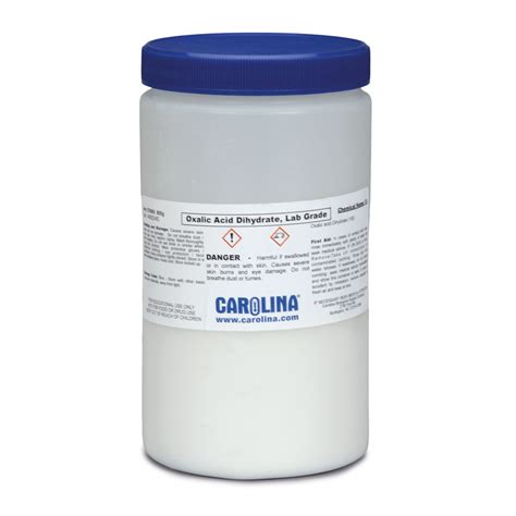 Oxalic Acid, Dihydrate, Crystal, Laboratory Grade, 500 g | Carolina Biological Supply