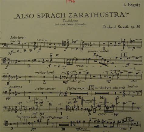 Bassoon Blog: Also Sprach Zarathustra